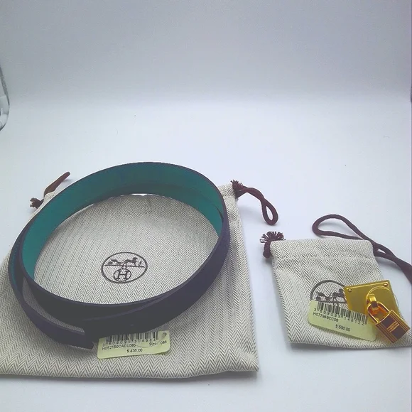 Hermes | Accessories | Hermes Leather Belt With Padlock  display picture 2